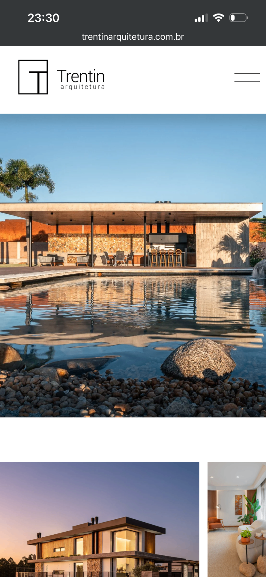Trentin Arquitetura — mobile